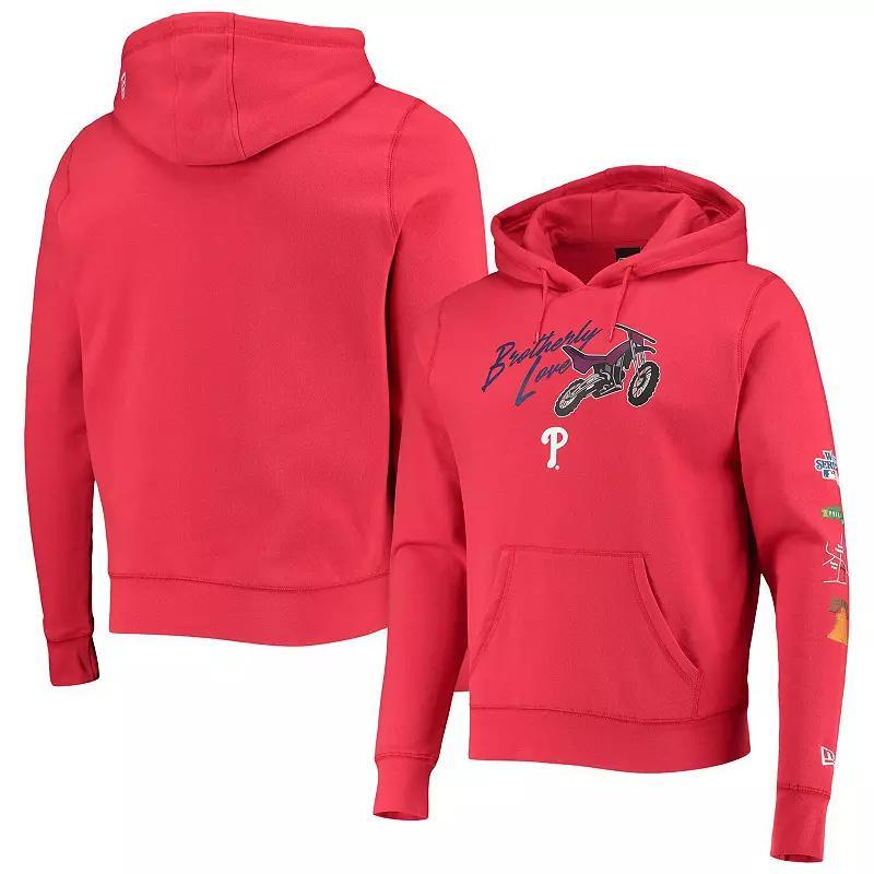 Men's New Era Red Philadelphia Phillies City Transit Pullover Hoodie, Size: 3XL Product Image