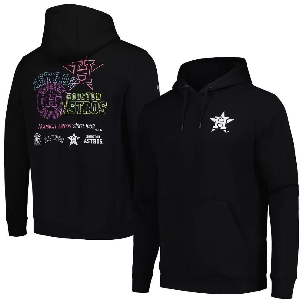 Men's Levelwear Black Houston Astros Podium Vintage Pullover Hoodie, Size: Large Product Image