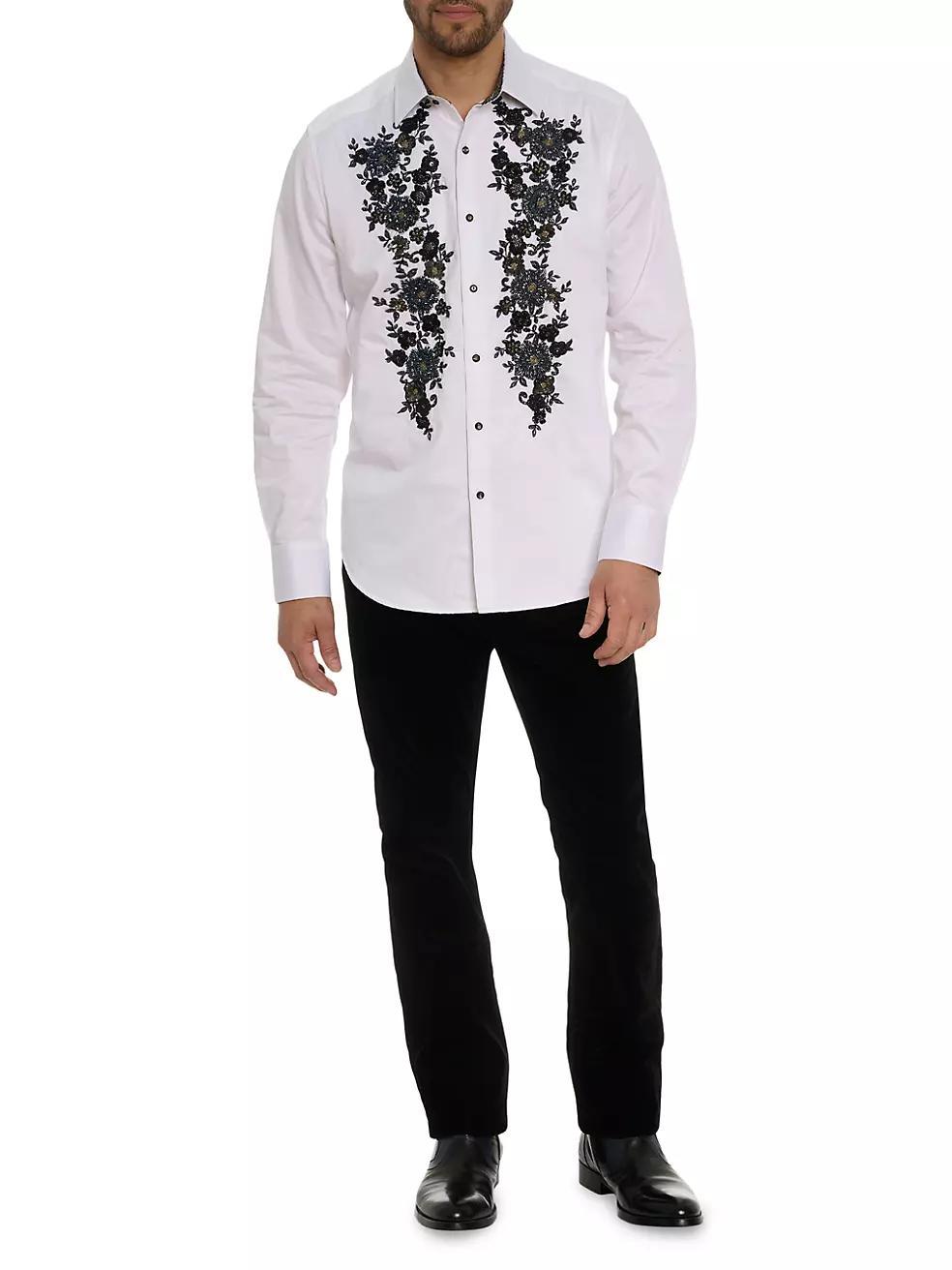Deco Dave Beaded Floral Shirt Product Image