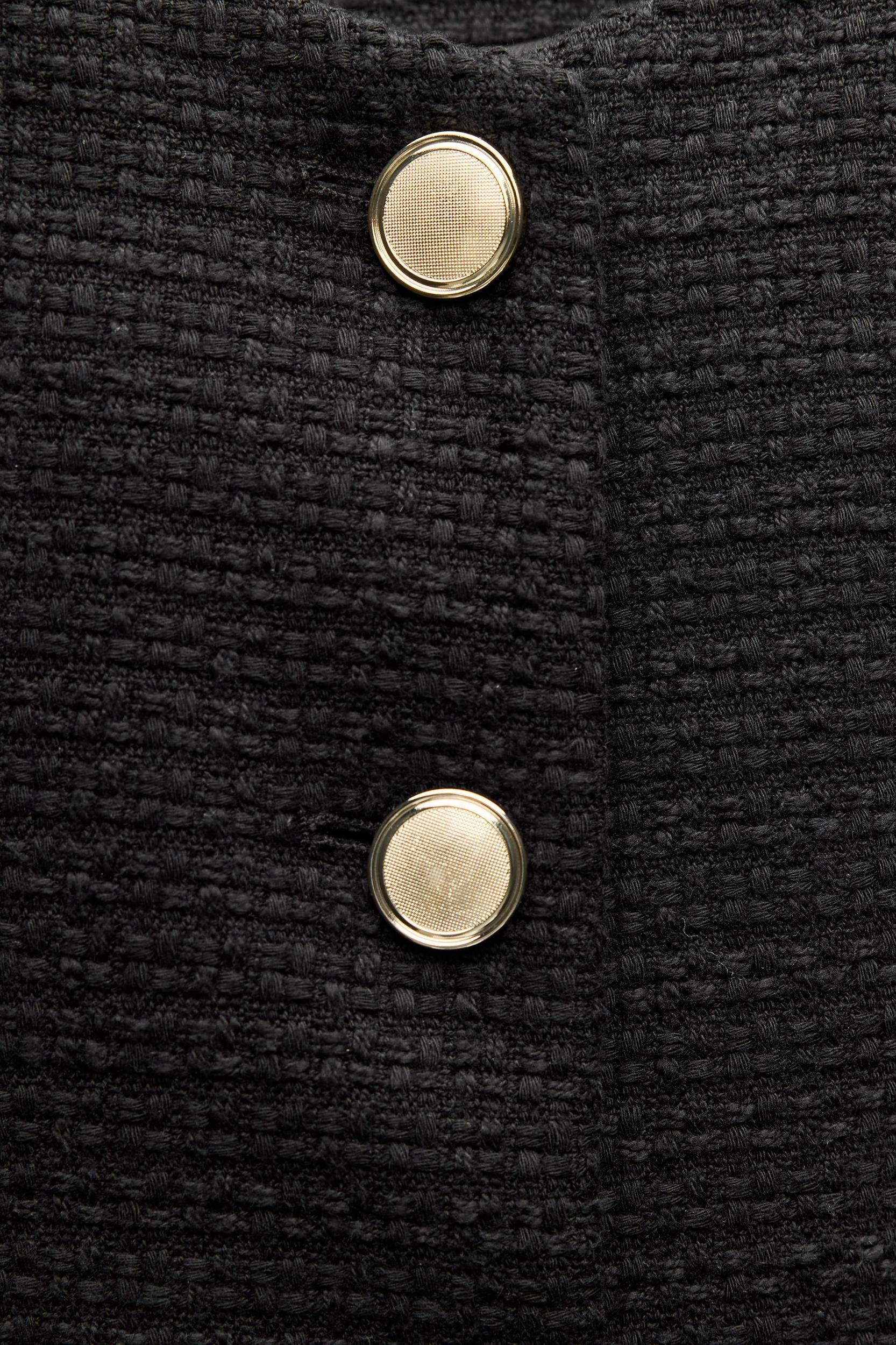 BELTED TEXTURED BLAZER Product Image