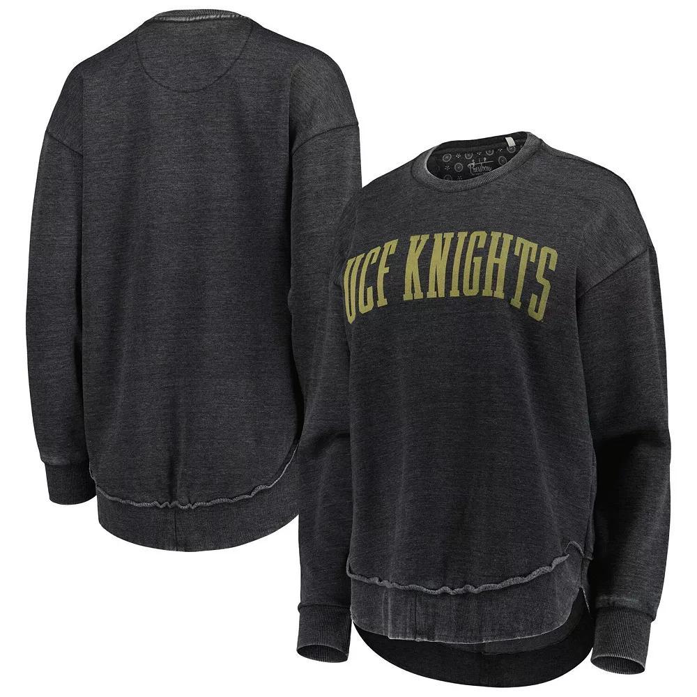 Women's Pressbox Black UCF Knights Vintage Wash Pullover Sweatshirt, Size: 2XL Product Image