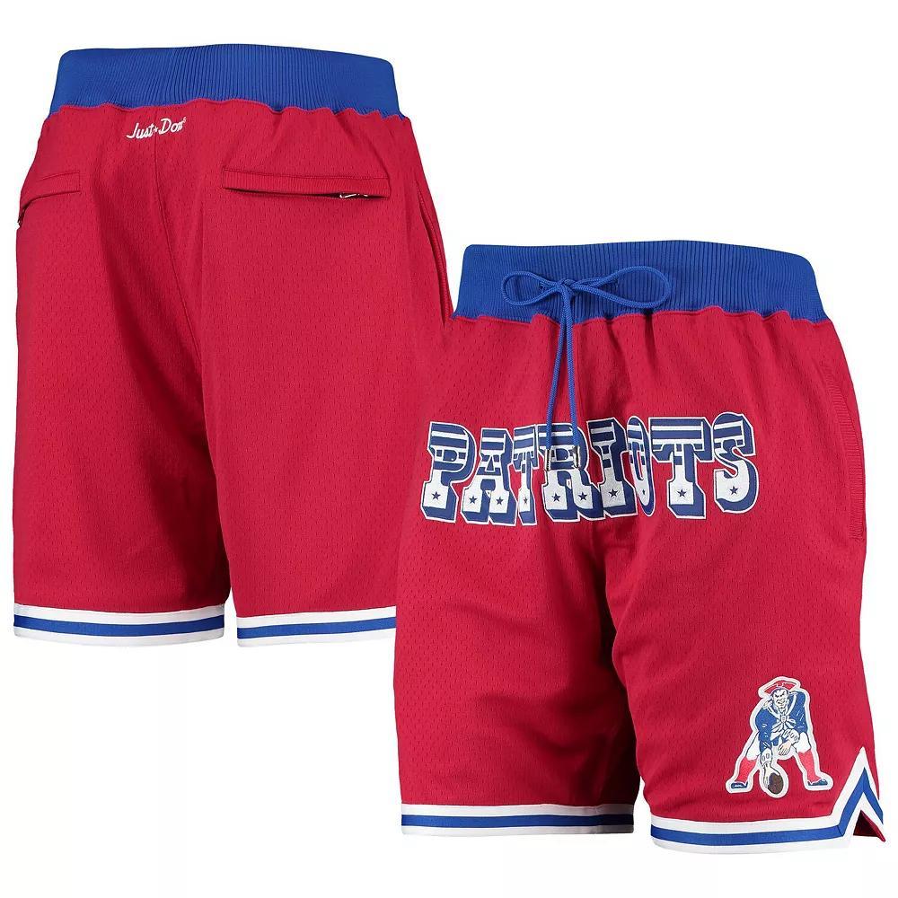 Men's Mitchell & Ness Red New England Patriots Just Don Gold Rush Shorts, Size: 2XL Product Image