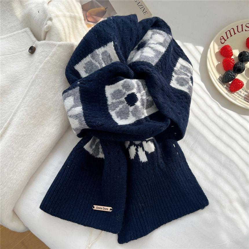 Floral Knit Scarf Product Image