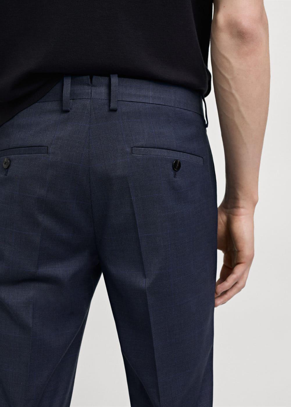 Stretch fabric super slim-fit suit trousers - Men | MANGO USA Product Image