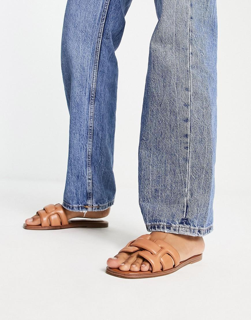 ALDO Elenaa - Women's Flat Sandals - Brown, Size 9 Product Image