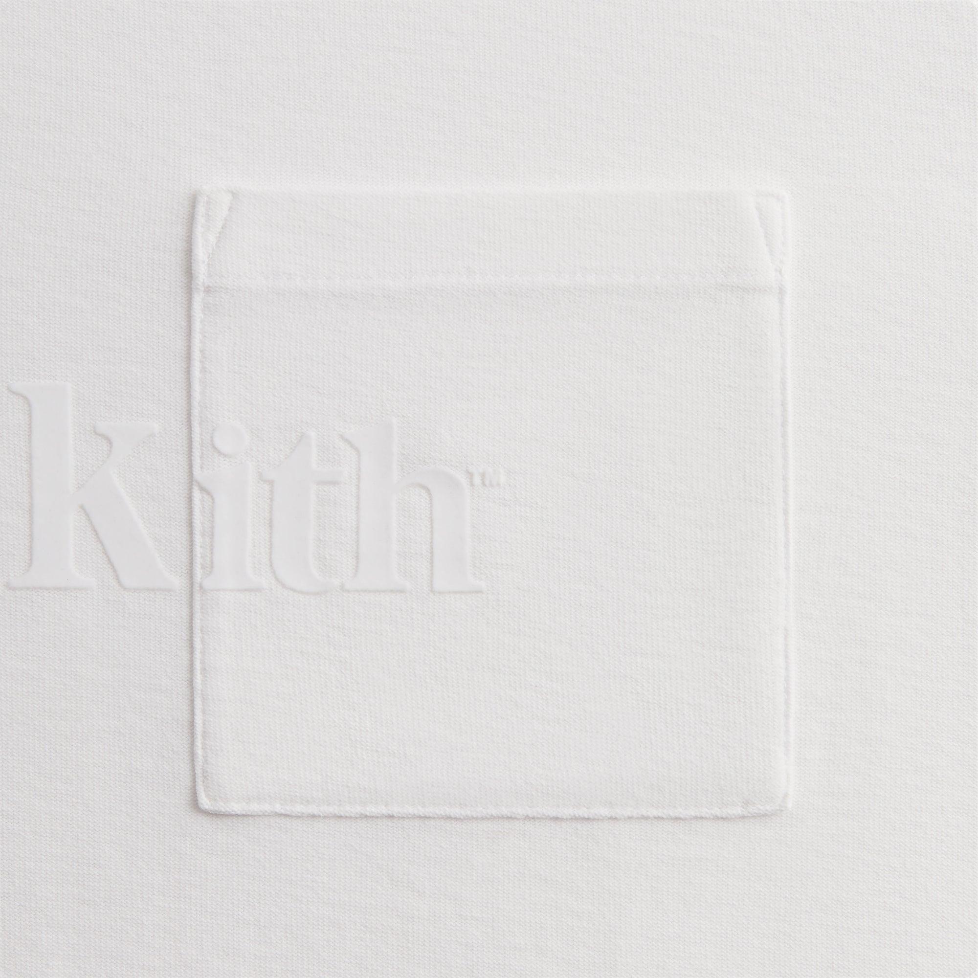 Kith Long Sleeve Quinn Tee - White Male Product Image
