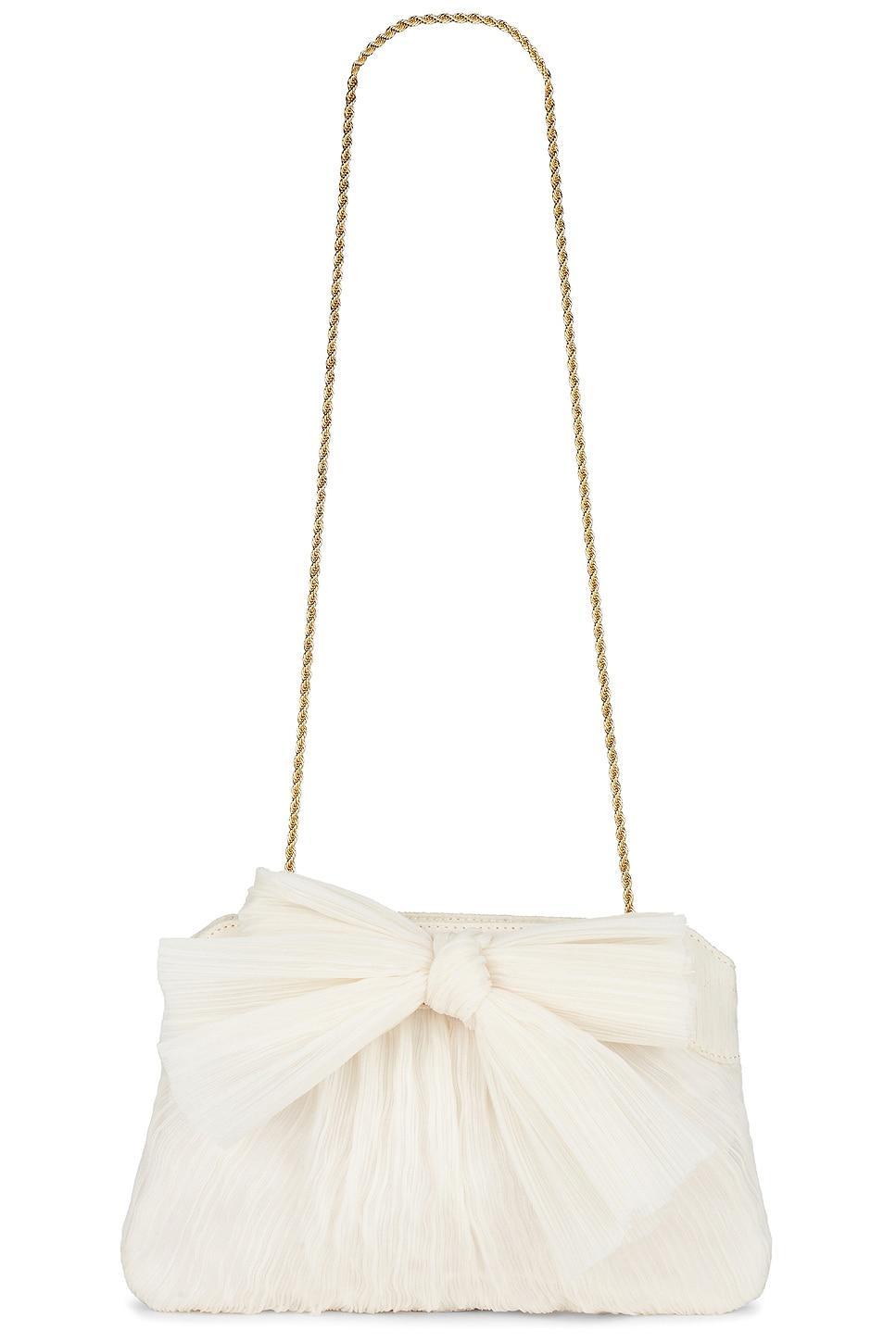 Womens Rayne Bow Pleated Frame Clutch Product Image