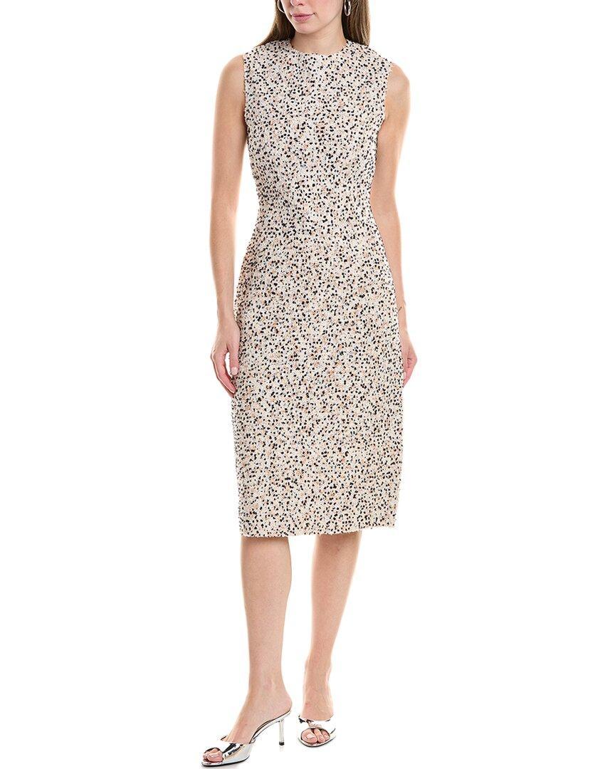 ST JOHN St. John Tweed Midi Dress In Black Product Image