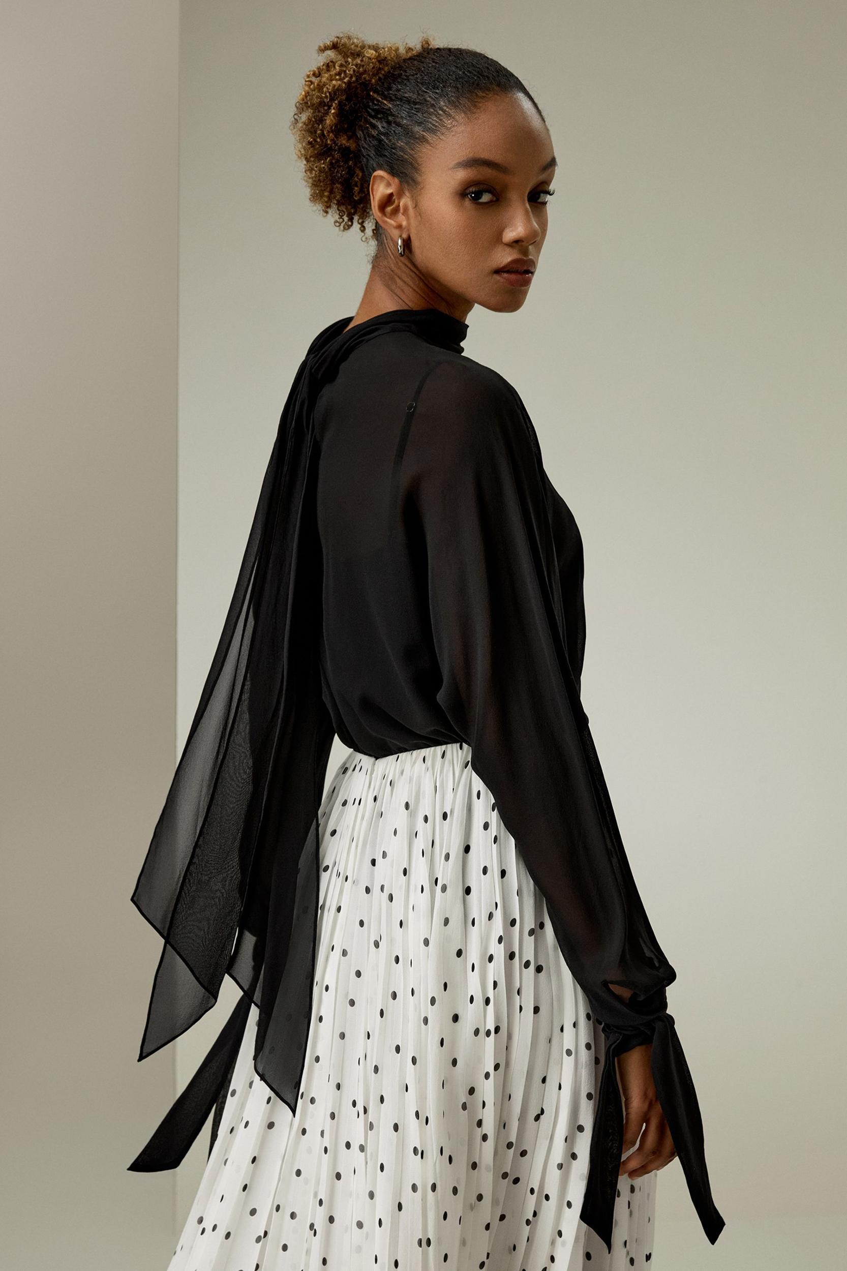 Floaty Batwing Sleeve Blouse Set Product Image