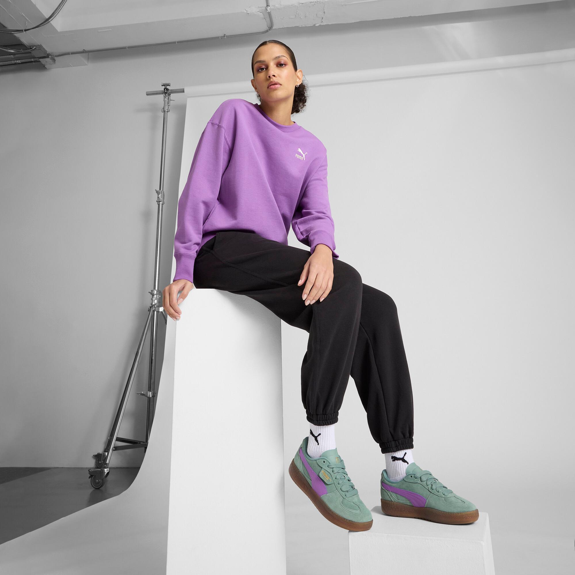 PUMA Palermo Moda Xtra Gum Sneakers Women in Green Moon/Wild Berry Product Image