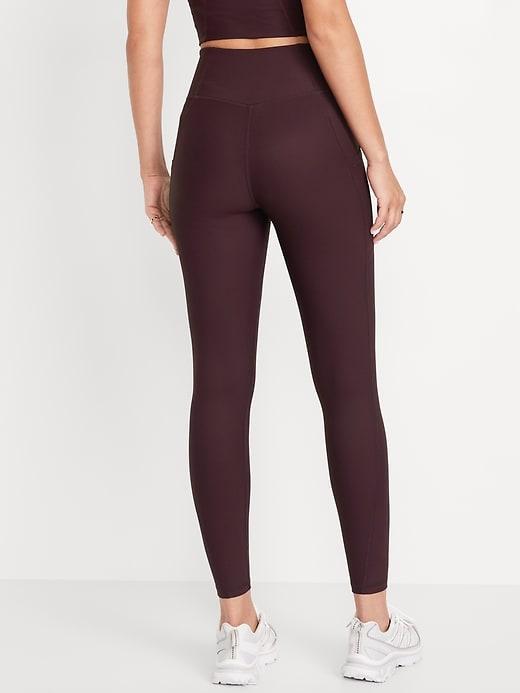 High-Waisted PowerSoft Rib Leggings Product Image