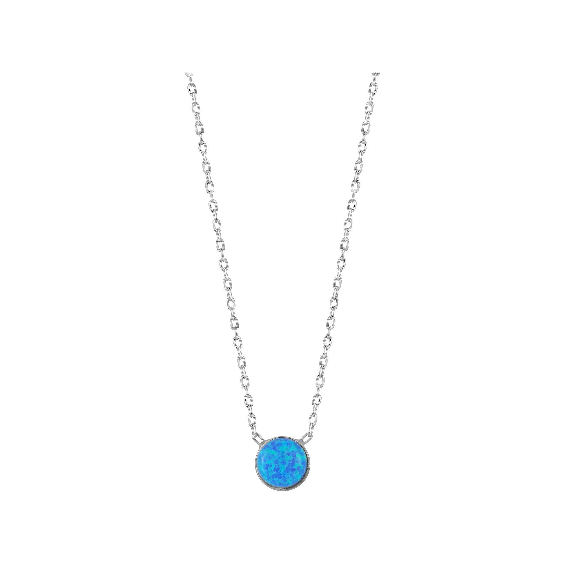 Sunkissed Sterling Gemstone Pendant Necklace, Women's, Silver Tone Product Image