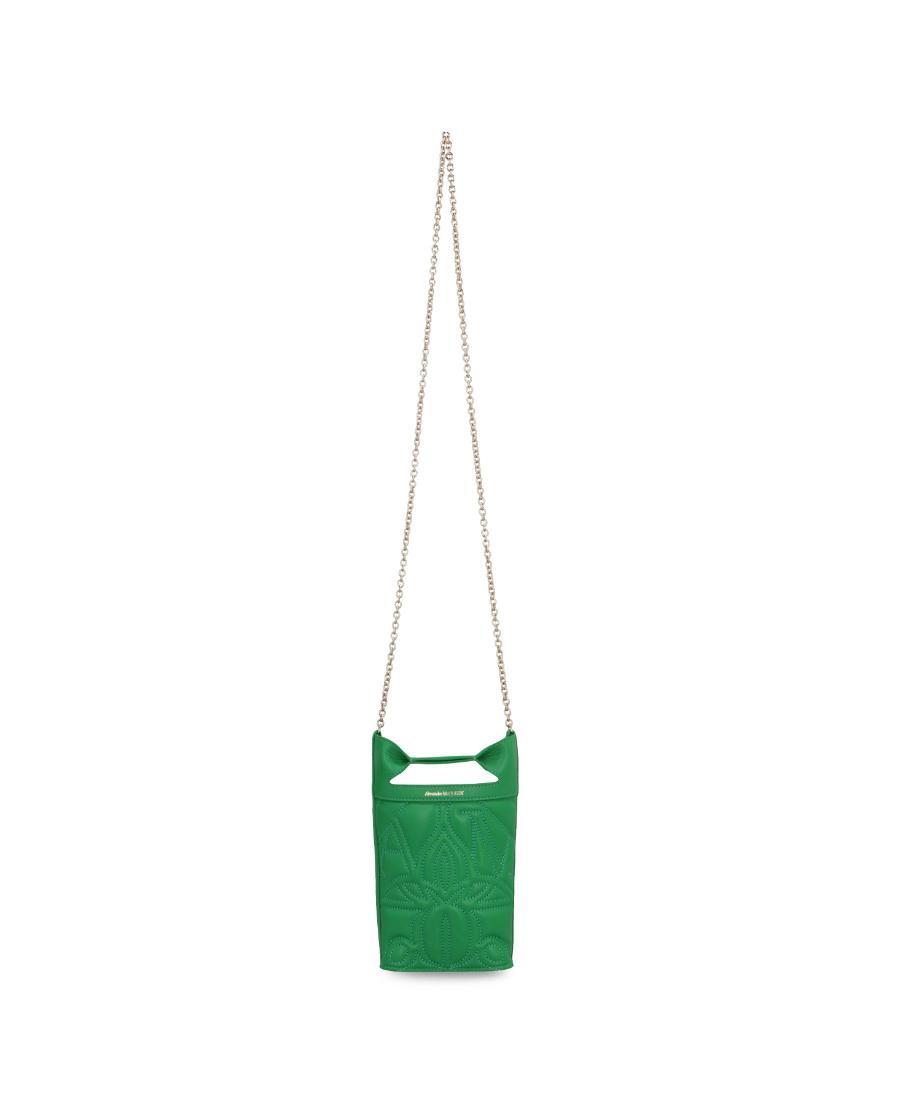 ALEXANDER MCQUEEN The Bow Mini Crossbody Bag In Green Product Image