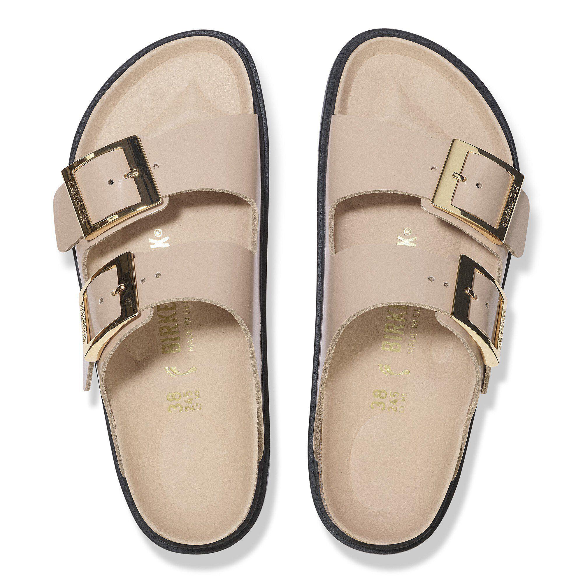 Arizona Droplet Buckle Natural Leather Patent Product Image