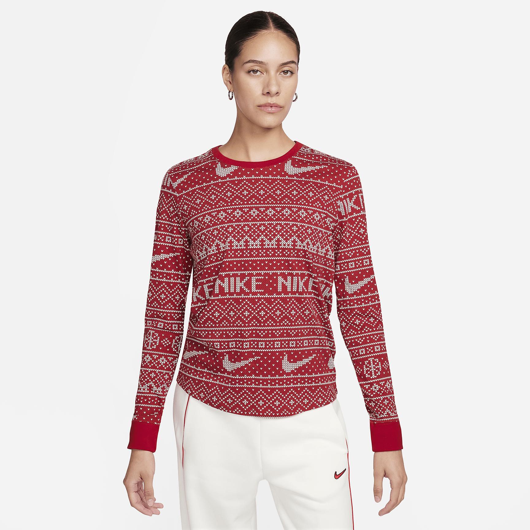 Nike Sportswear Essential Women's Long-Sleeve Holiday Top Product Image