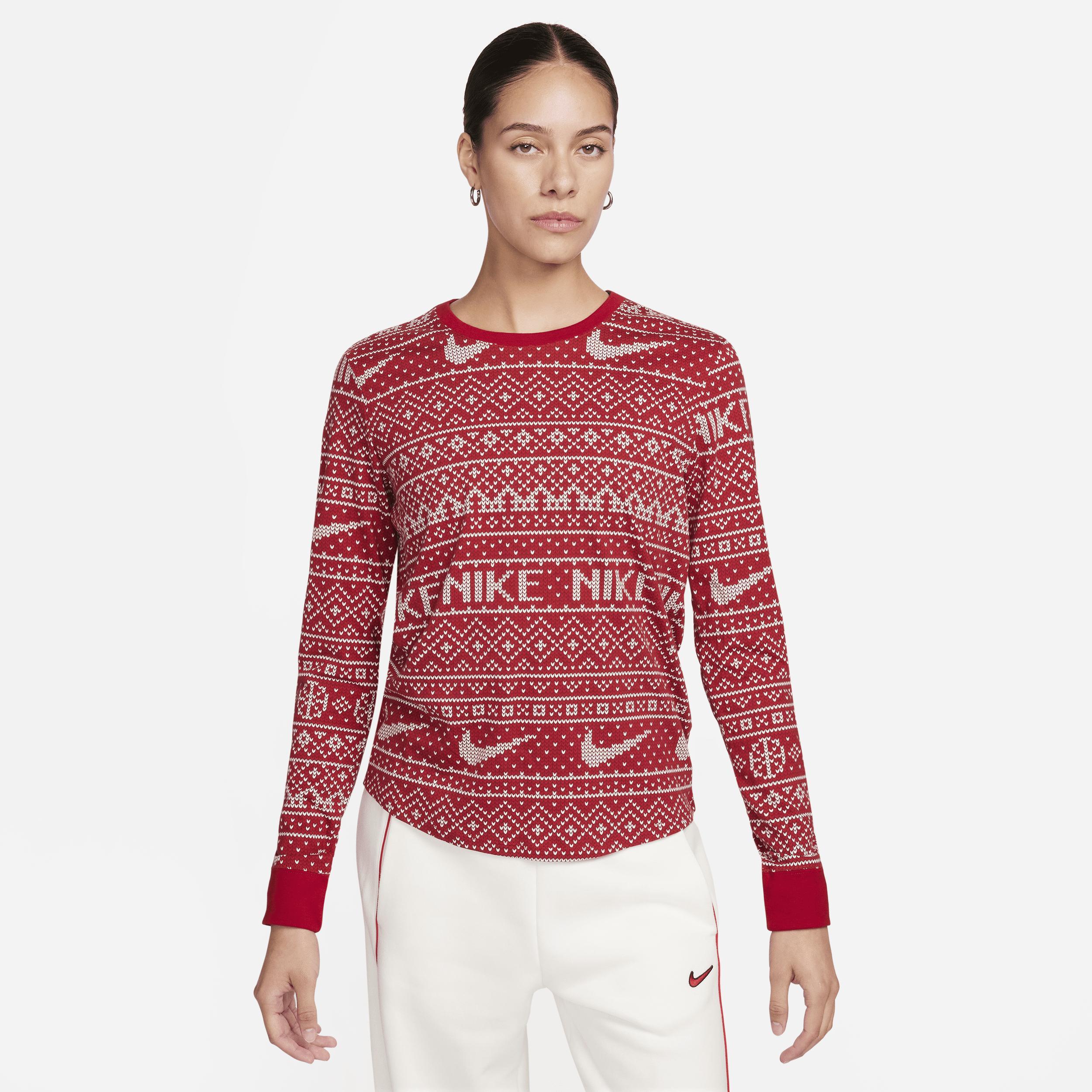 Nike Sportswear Essential Women's Long-Sleeve Holiday Top Product Image