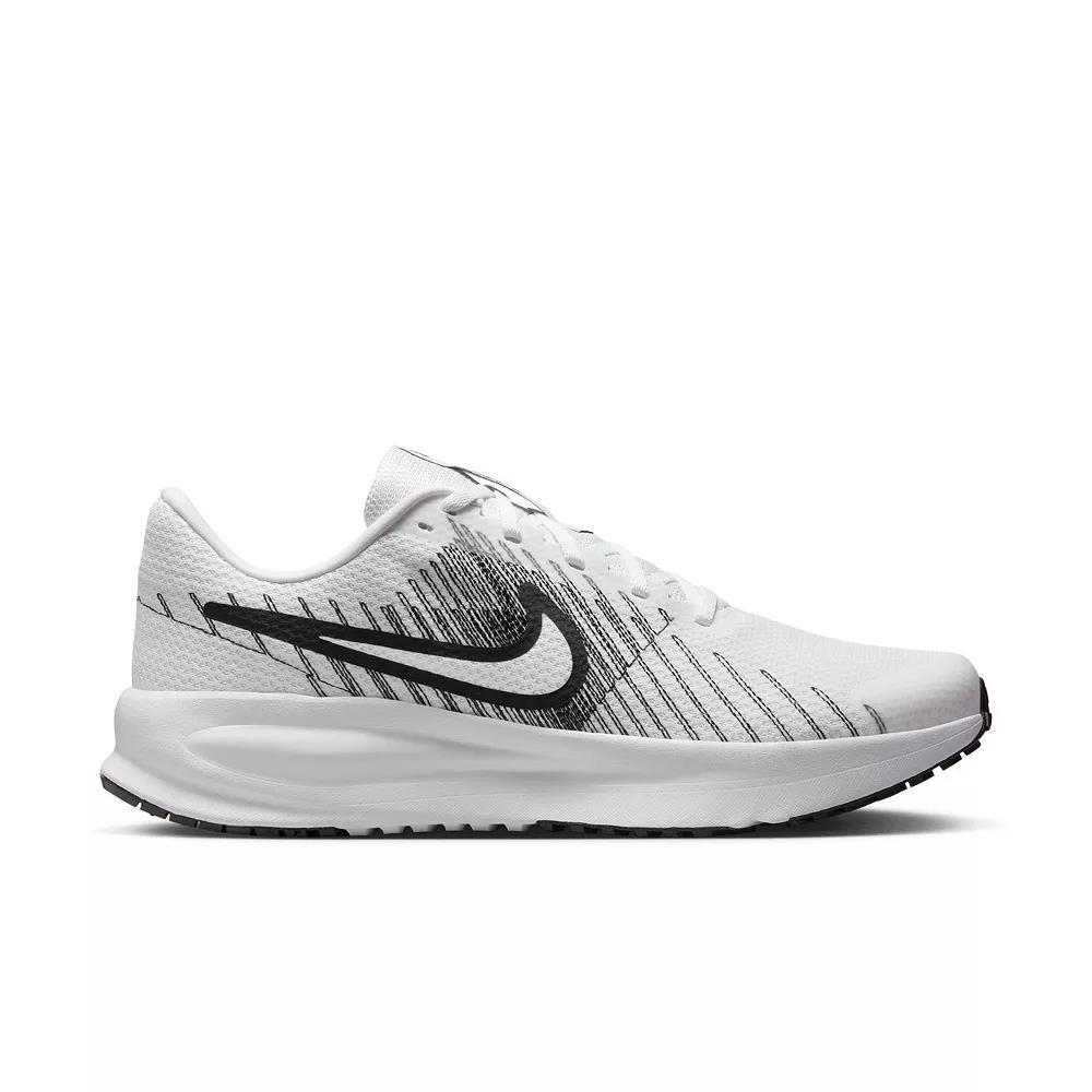 Nike Run Defy Men's Road Running Shoes, Size: 8, White Black Product Image