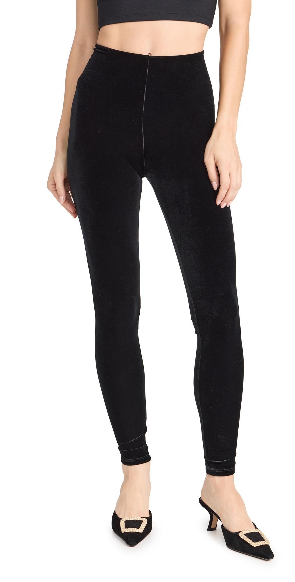 Womens Classic Velvet Leggings Product Image