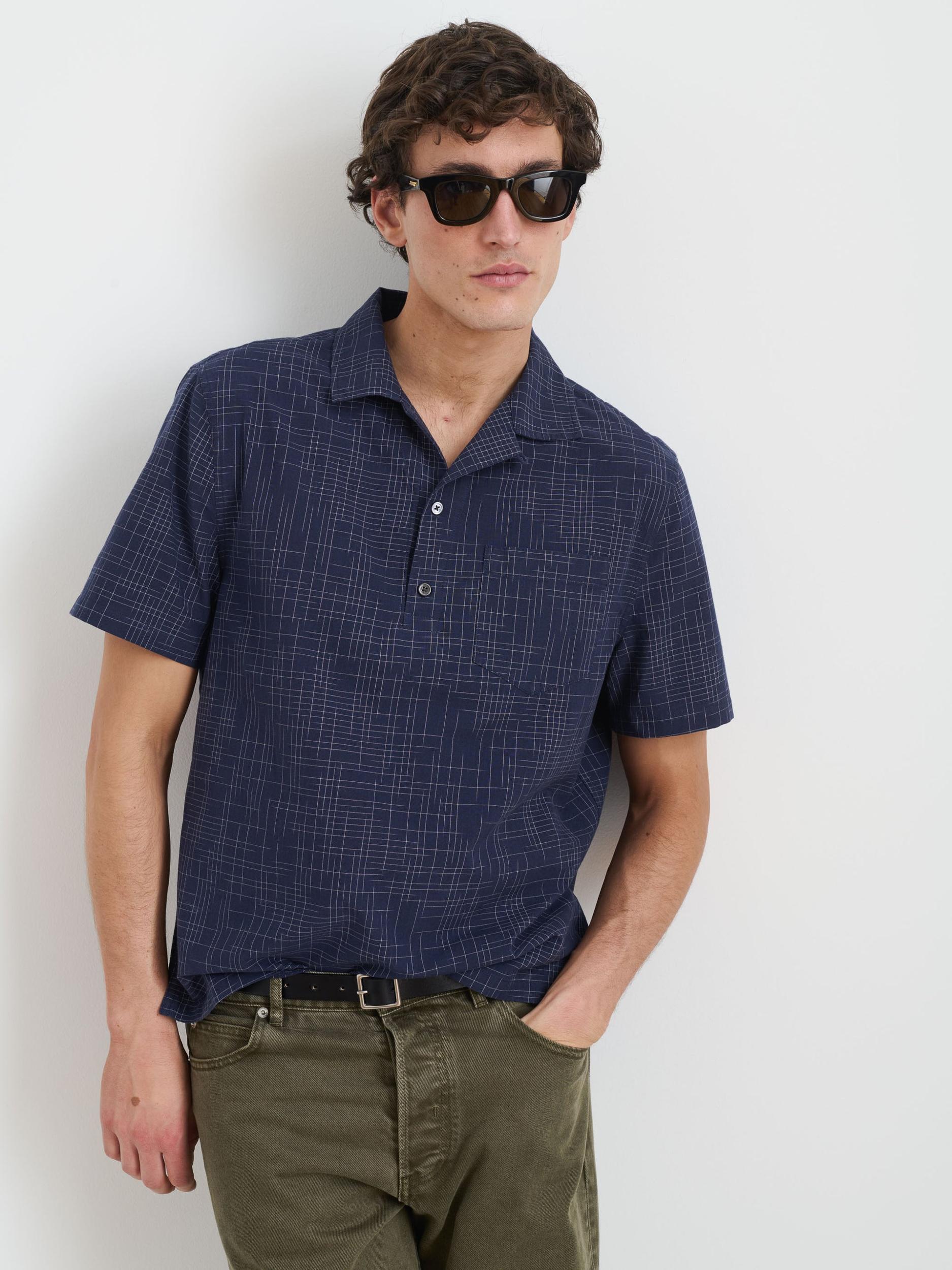 Som Short Sleeve Popover In Cotton Product Image
