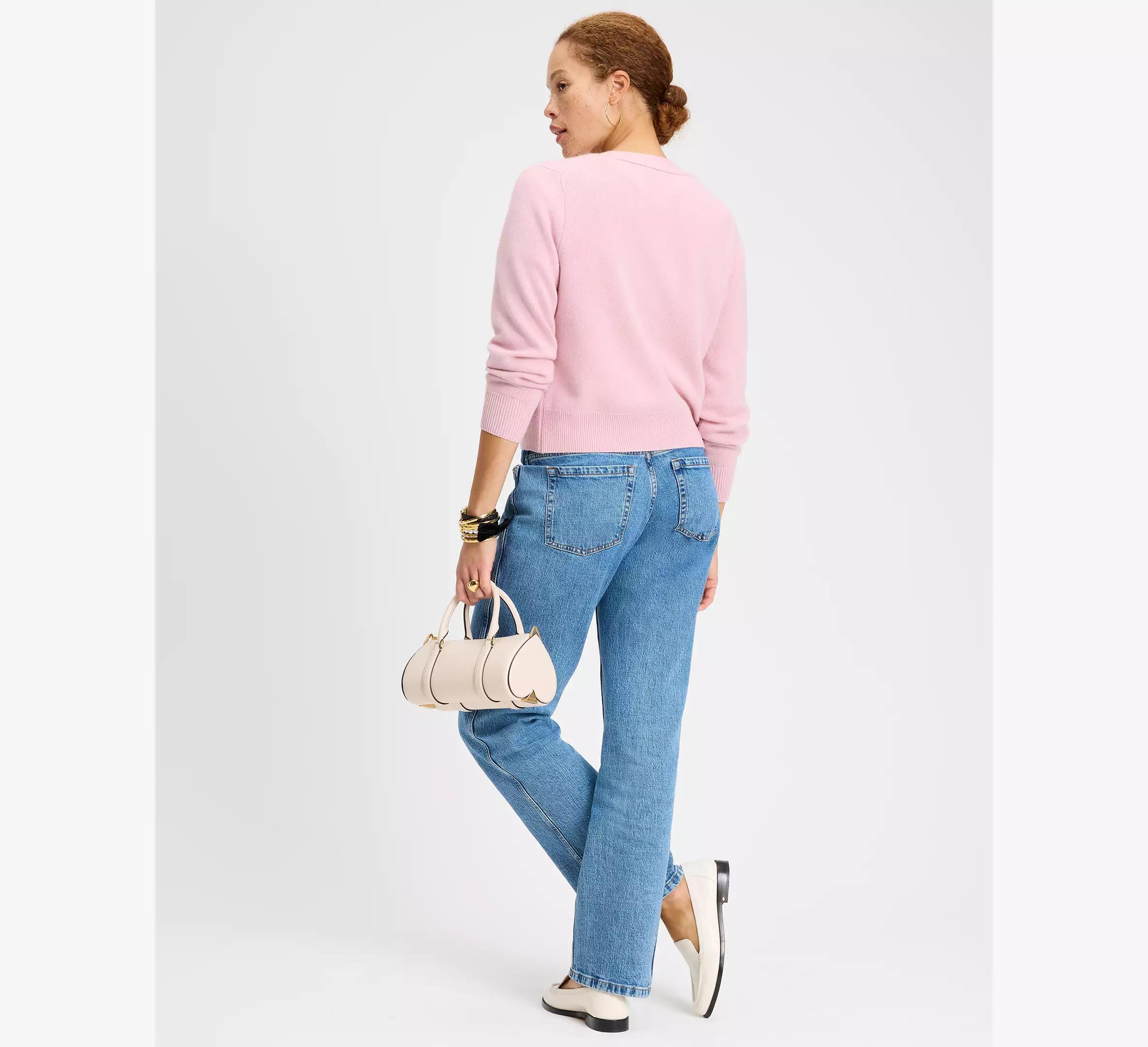 Heart Button V-neck Cardigan Product Image