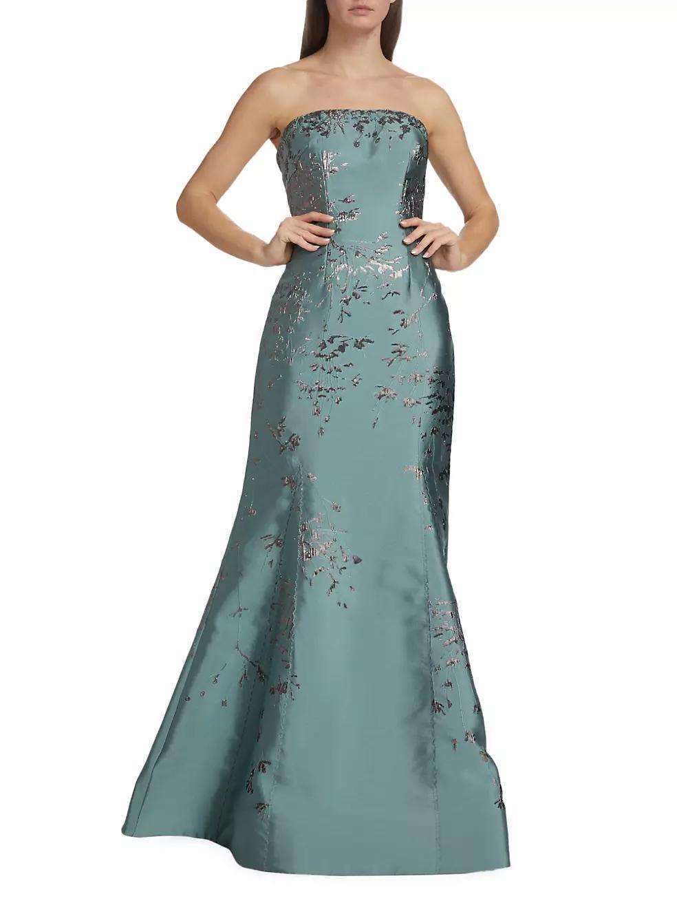 Embroidered Floor-Length Gown Product Image
