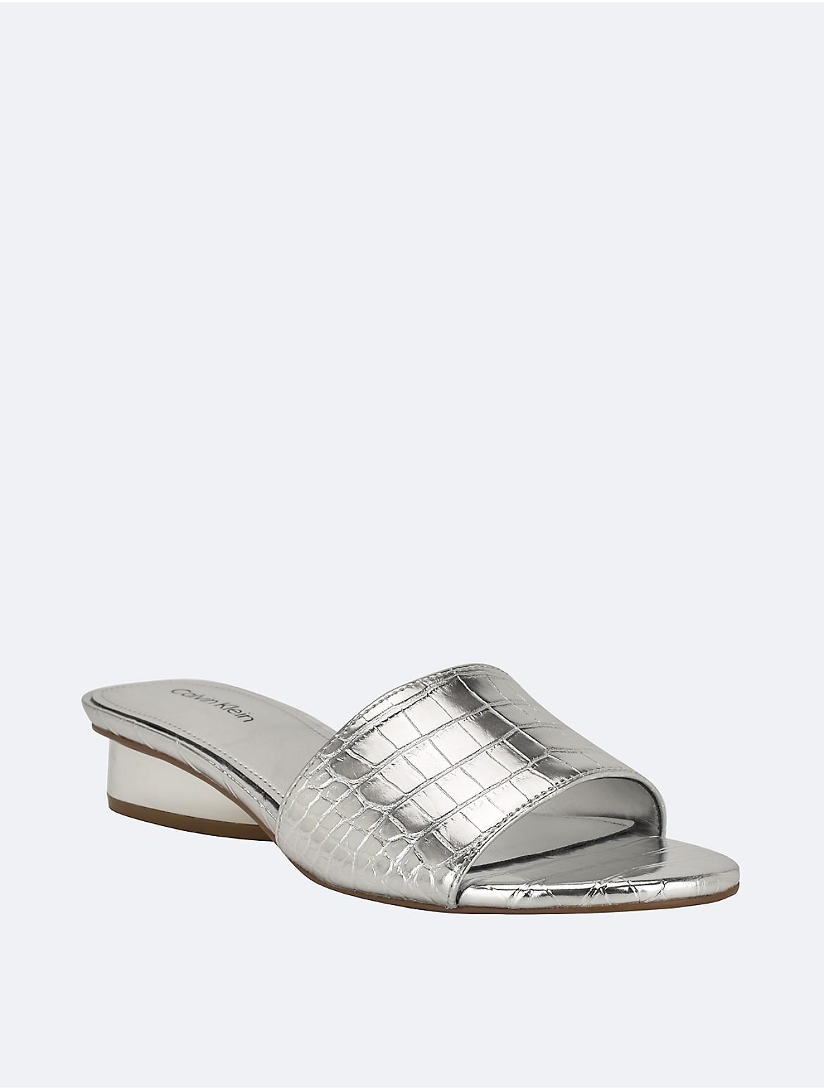 Calvin Klein Womens Womens Kimmie Sandal - Black Product Image
