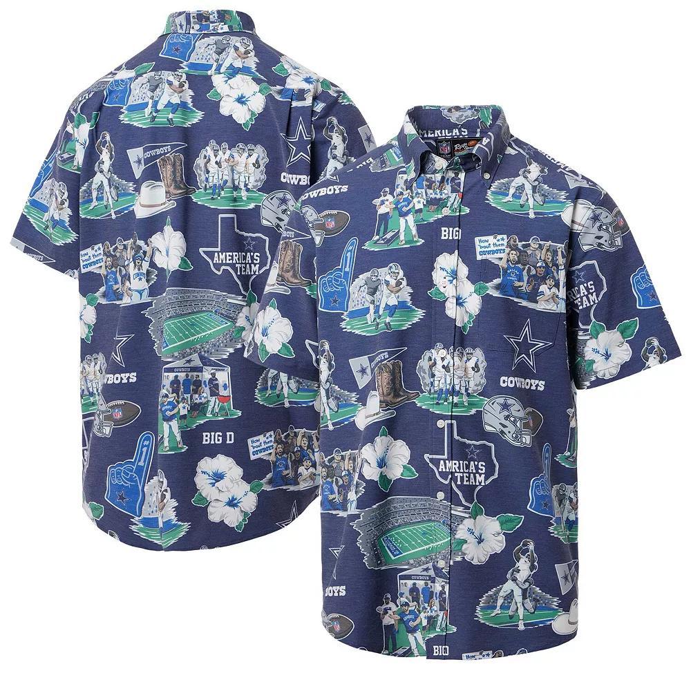 Men's Reyn Spooner Navy Dallas Cowboys Scenic Button-Down Shirt, Size: Small, Blue Product Image