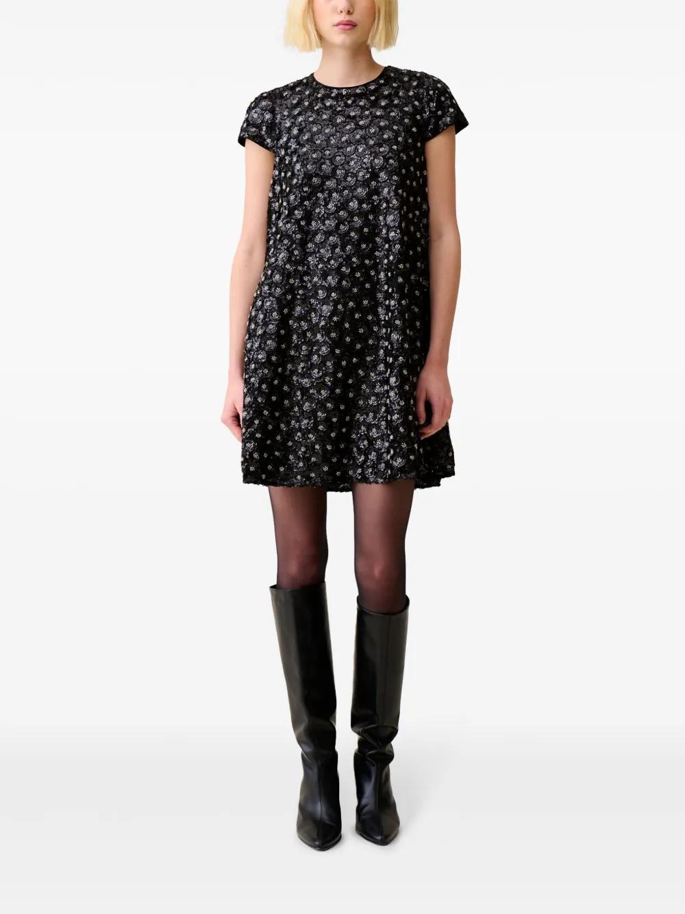 embroidered mini dress Product Image