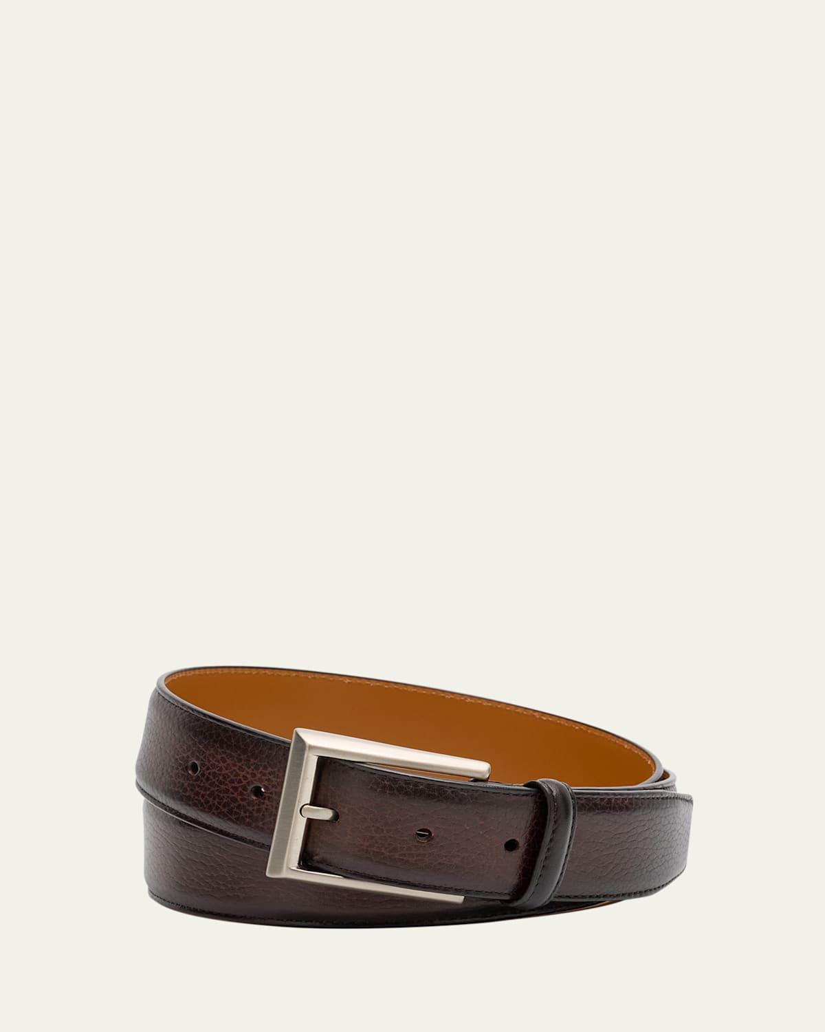Mens Rocas Pebbled Leather Belt Product Image