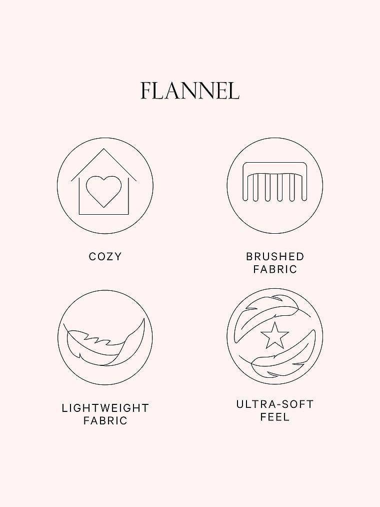 Flannel Popover Long Pajama Set Product Image