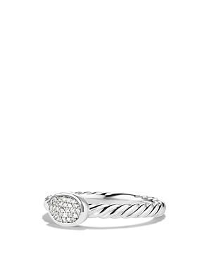 David Yurman Petite Pave Oval Ring with Diamonds Product Image