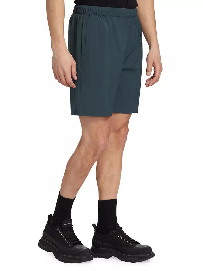 Pintucked Wool-Blend Shorts Product Image