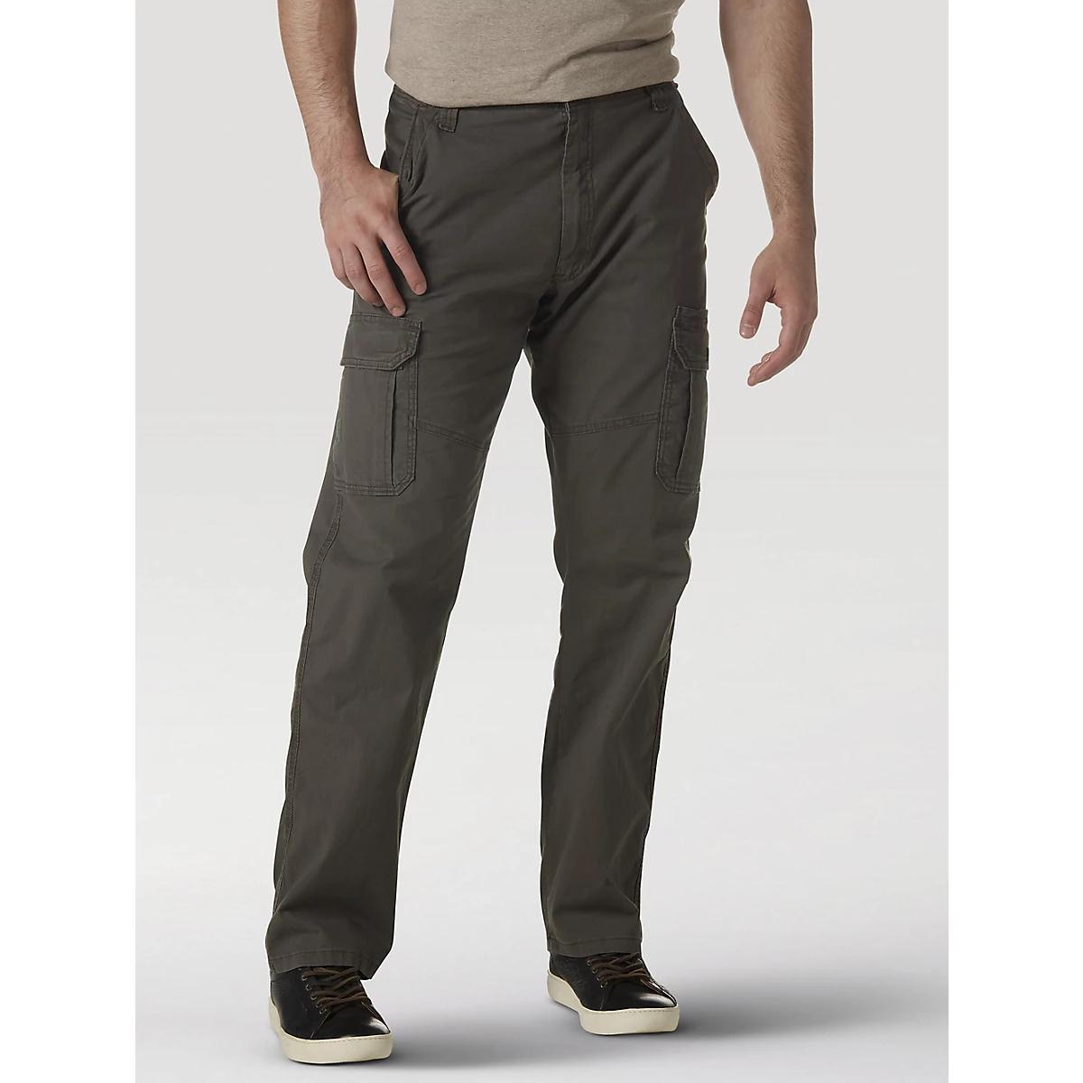 Wrangler® Men's Five Star Premium Relaxed Fit Flex Cargo Pant in Anthracite Product Image