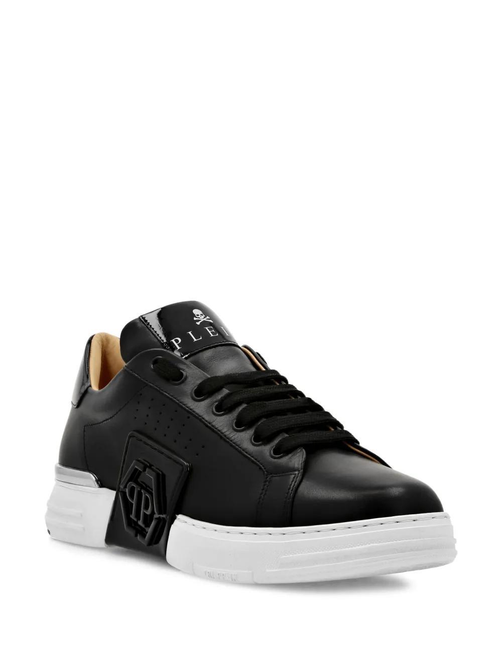 logo-appliqué lace-up sneakers Product Image
