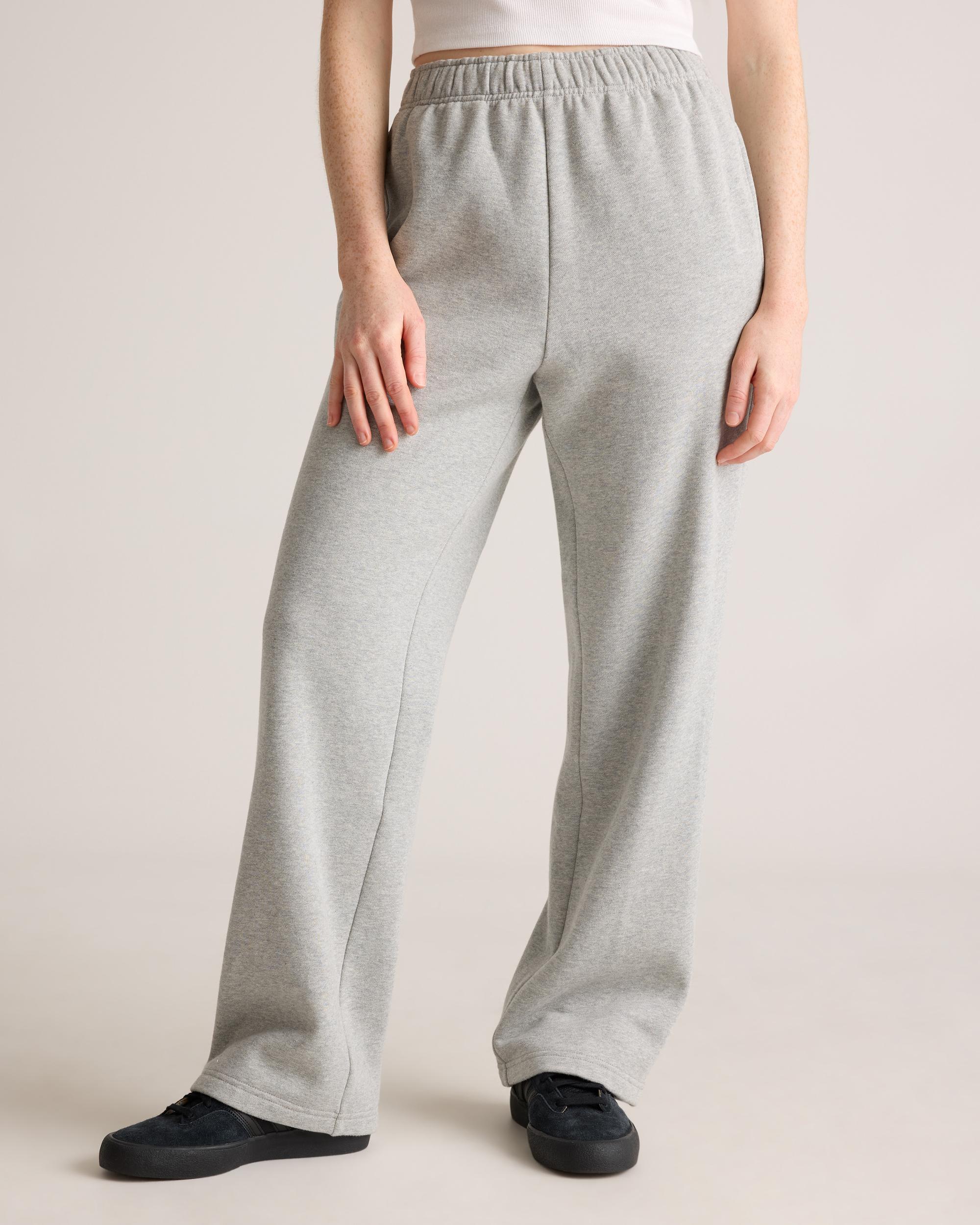 Quince | Women's Organic Heavyweight Fleece Straight Leg Sweatpants Organic Cotton Product Image