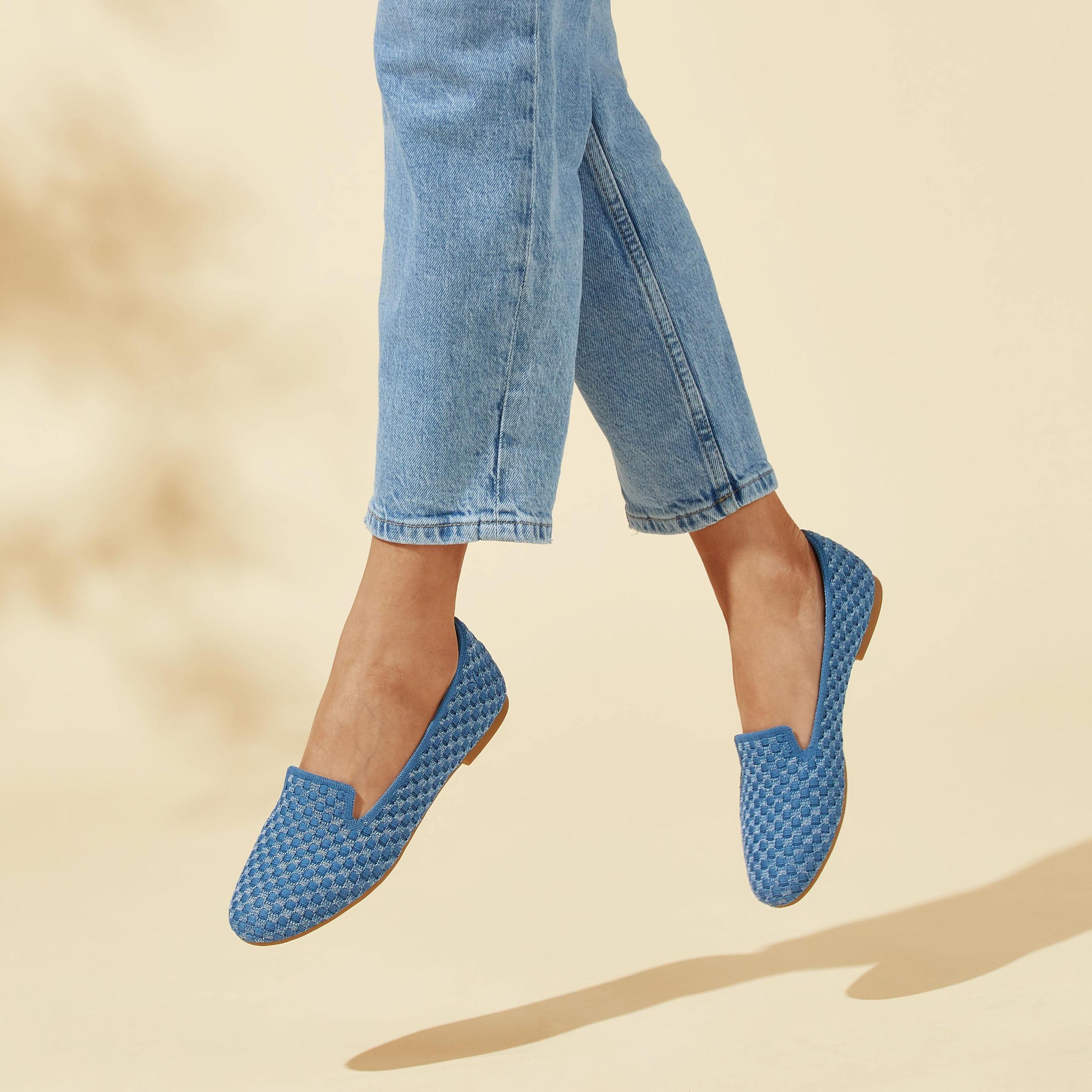 Round-Toe Woven Knit Loafer (Audrey) Product Image