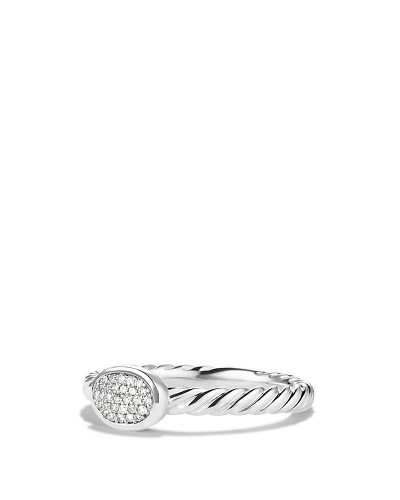 David Yurman Petite Pave Oval Ring with Diamonds Product Image