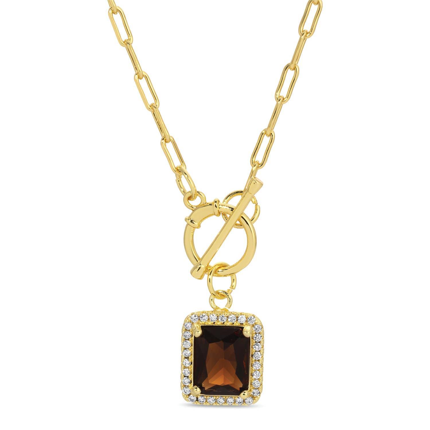 Elegant Pendant Toggle Necklace Product Image
