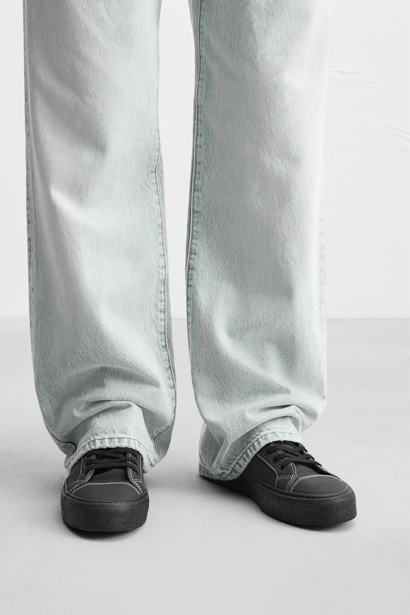 TOPSTITCH HIGH-TOP SNEAKERS Product Image