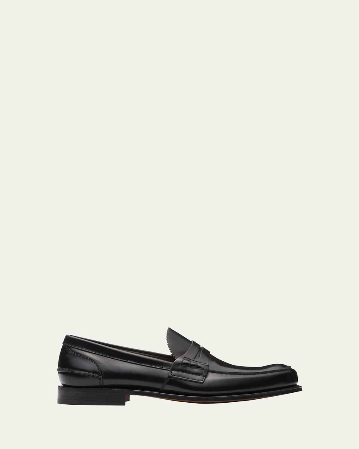 Mens Rock Suede Lug Sole Penny Loafers Product Image
