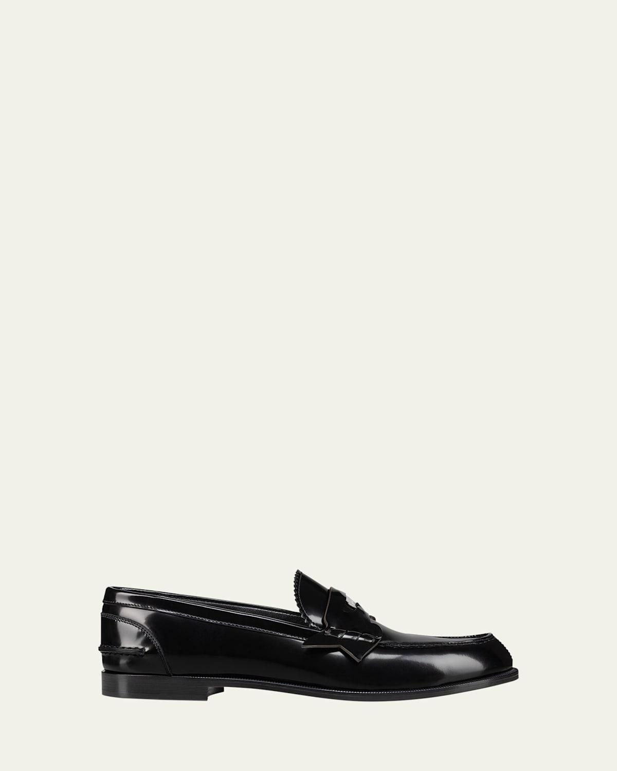 Donna Calfskin Red Sole Penny Loafers Product Image