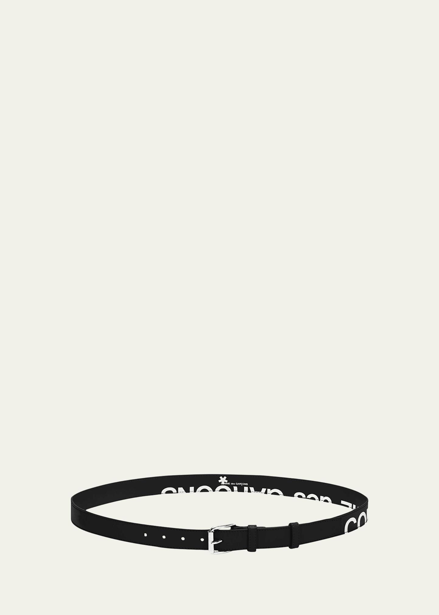 Men's Huge-Logo Leather Belt Product Image