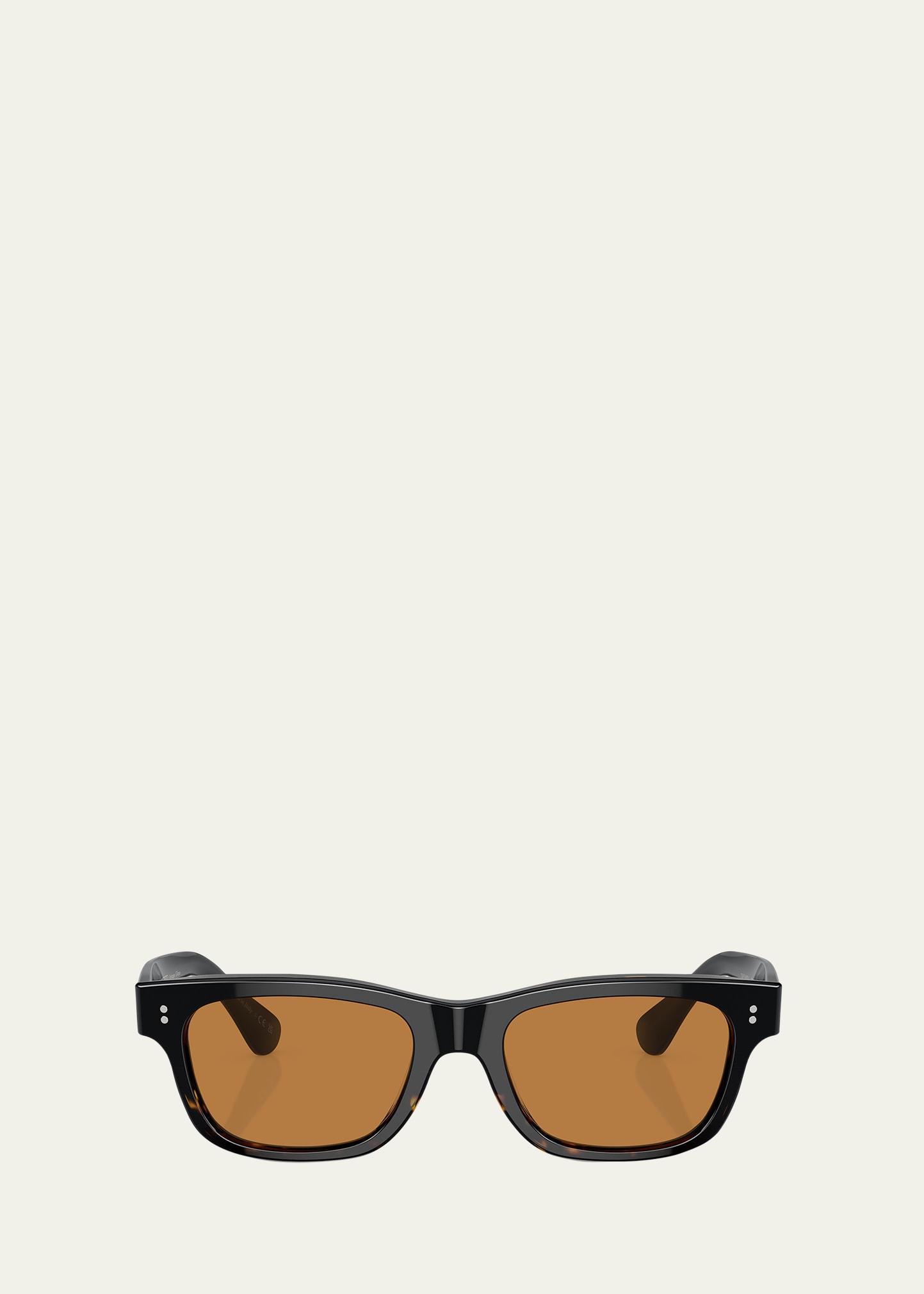 Mens Rosson Sun Acetate Rectangle Sunglasses Product Image