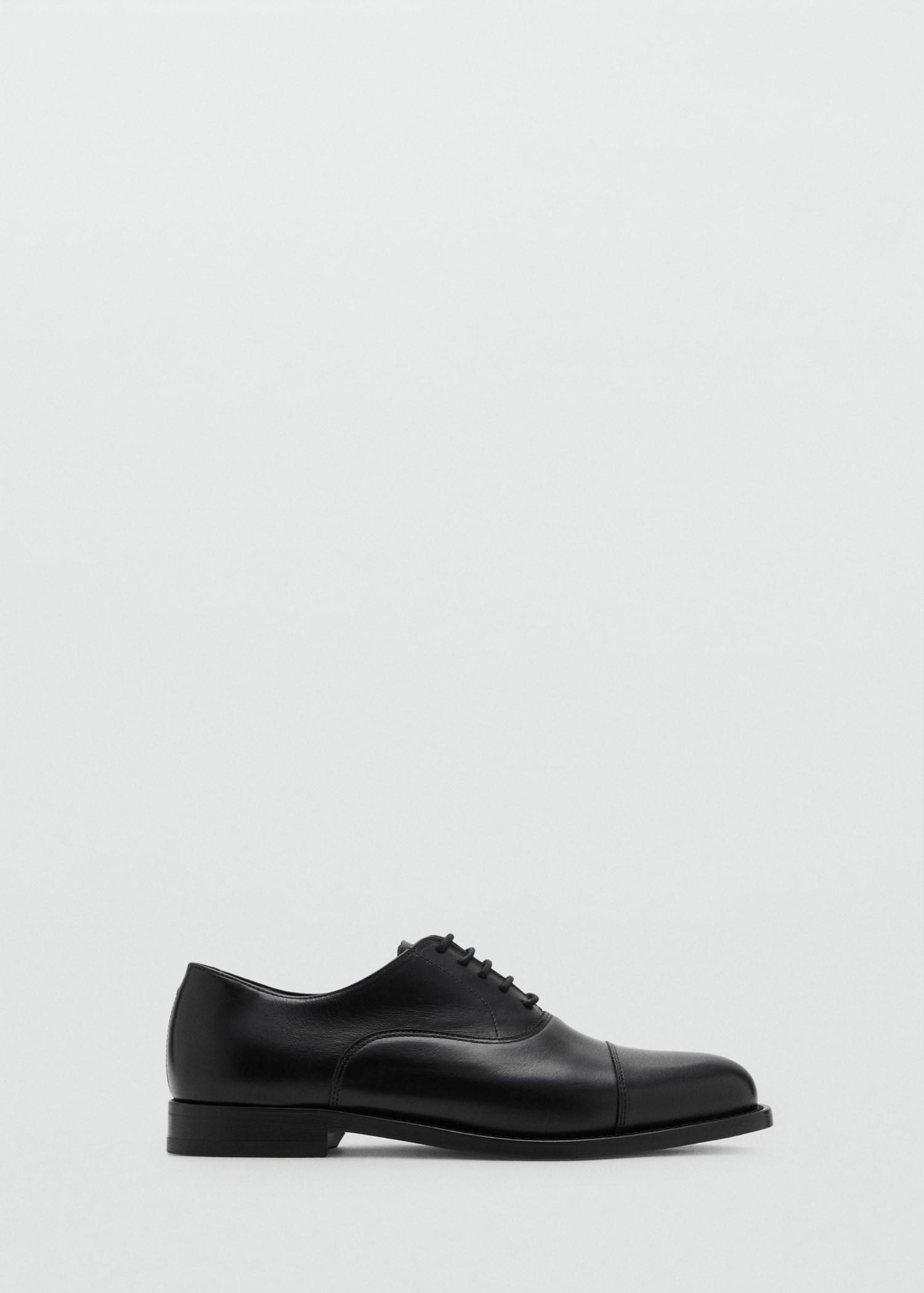 Oxford style leather shoe - Men | MANGO USA Product Image