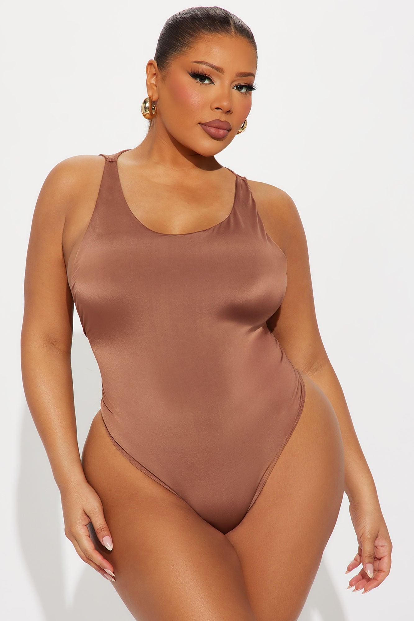 Martina Double Lined Bodysuit - Chocolate Female Product Image