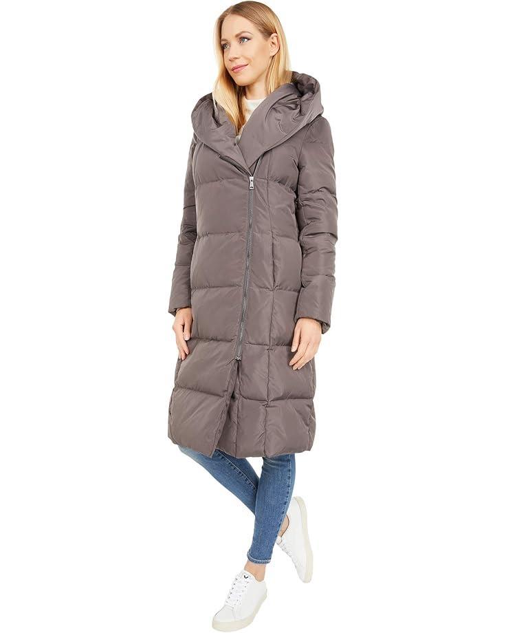 Women's Cole Haan Zip Front Down Coat w/ Dramatic Oversized Hood Product Image