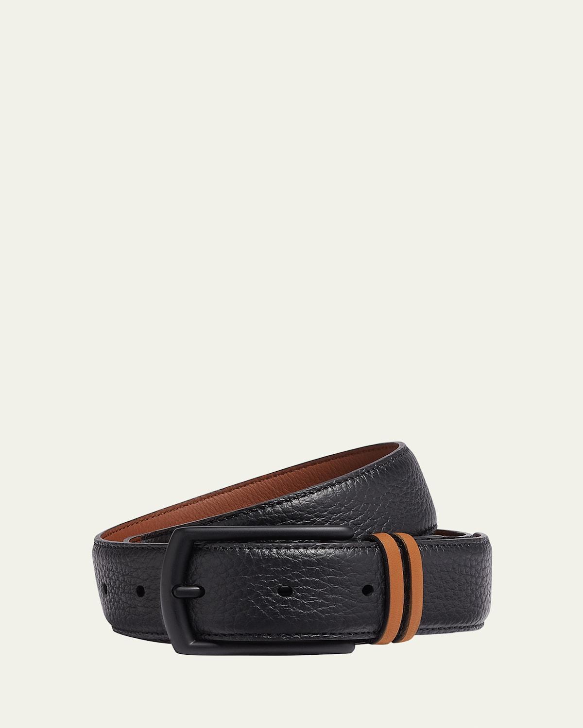Mens Grained Calfskin Belt Product Image