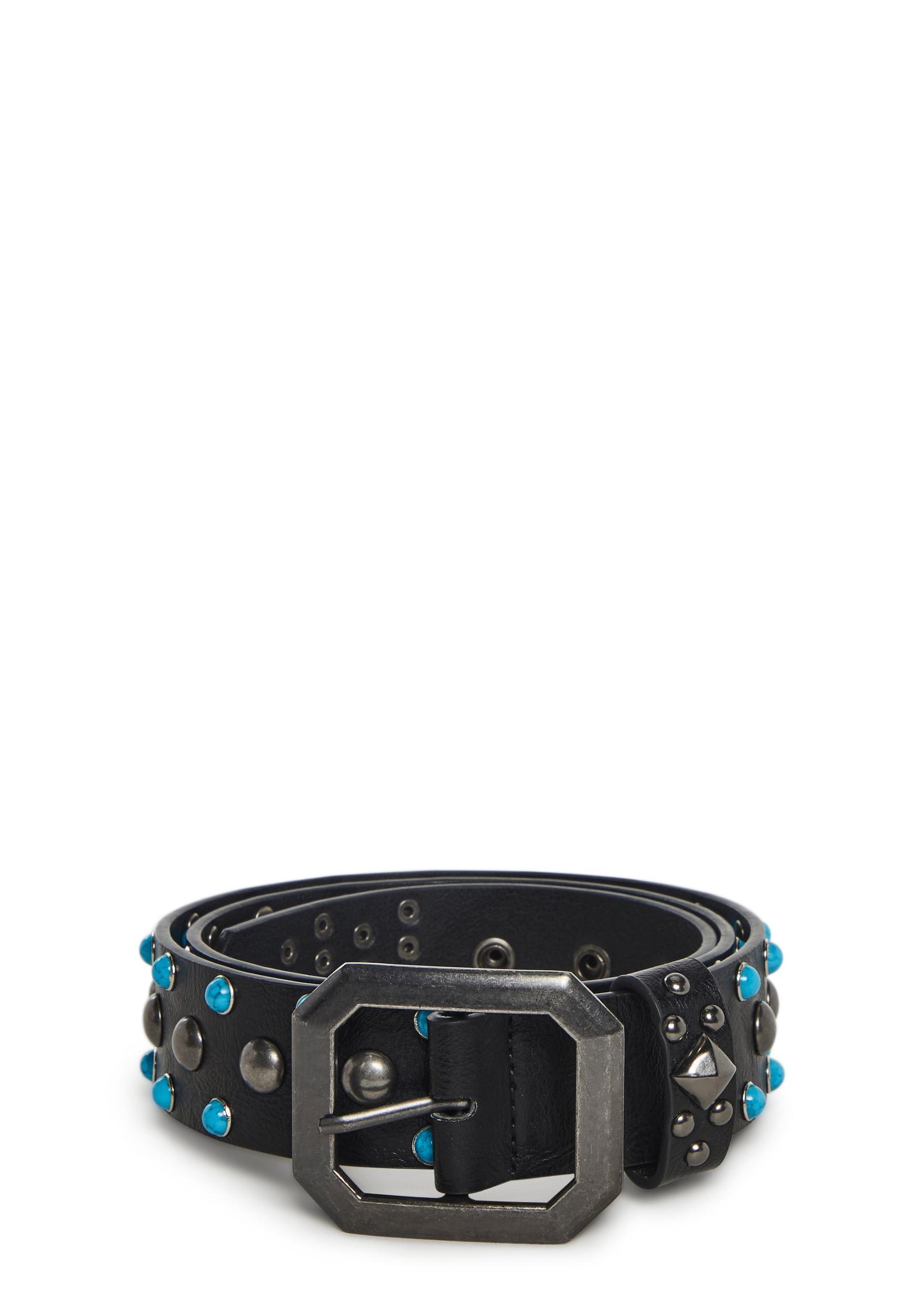 Womens Turquoise Belt - Black Product Image