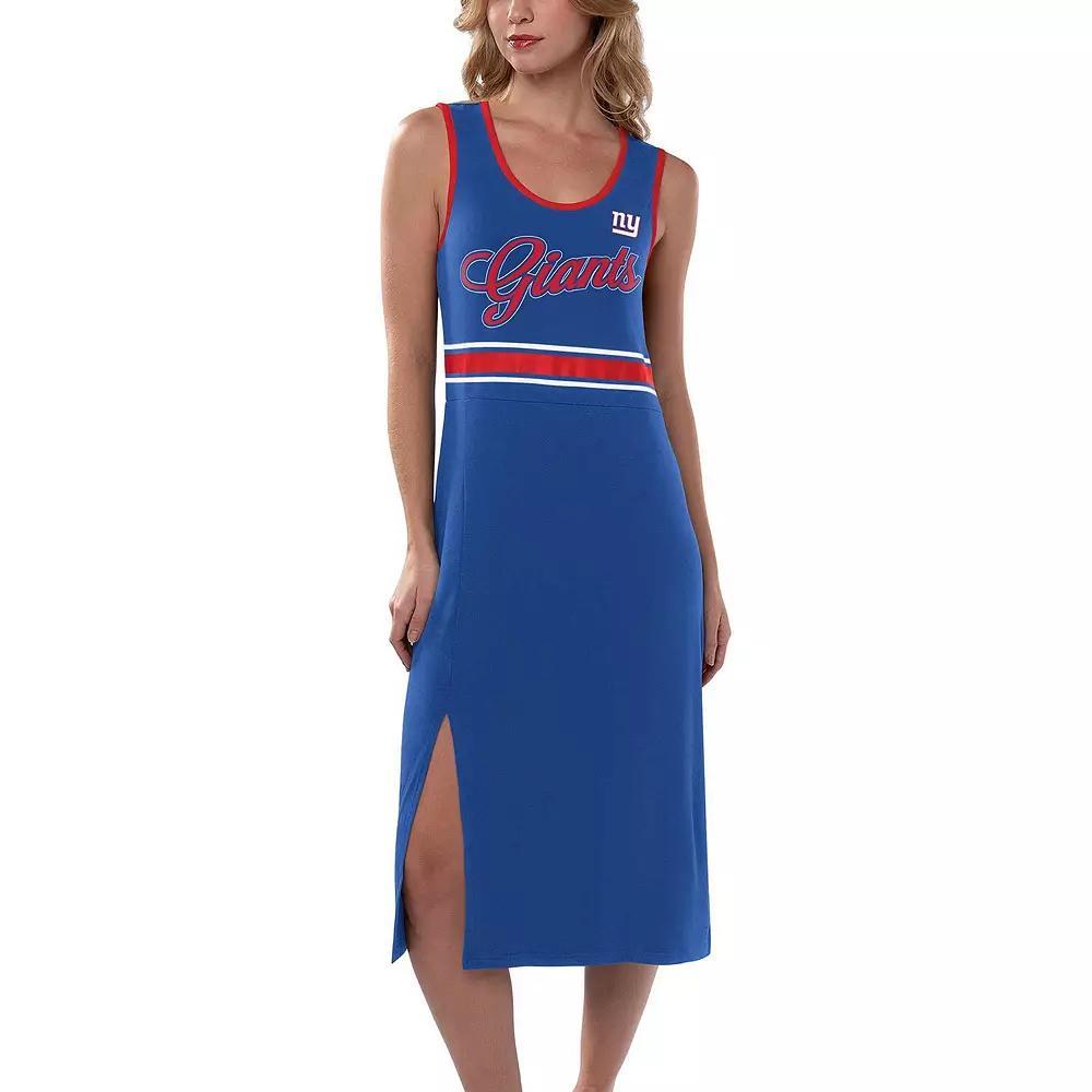 Women's G-III 4Her by Carl Banks Royal New York Giants Main Field Maxi Dress, Size: 2XL, Blue Product Image