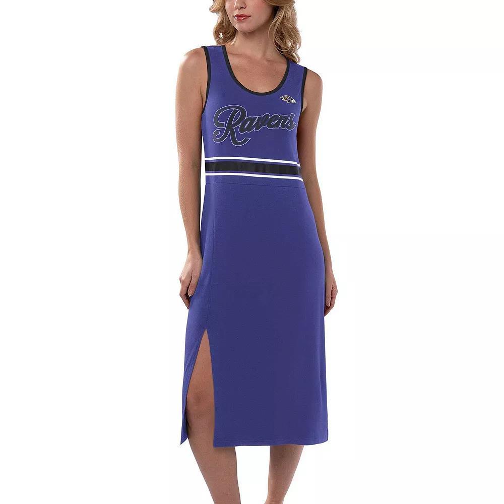 Women's G-III 4Her by Carl Banks Royal New York Giants Main Field Maxi Dress, Size: 2XL, Blue Product Image
